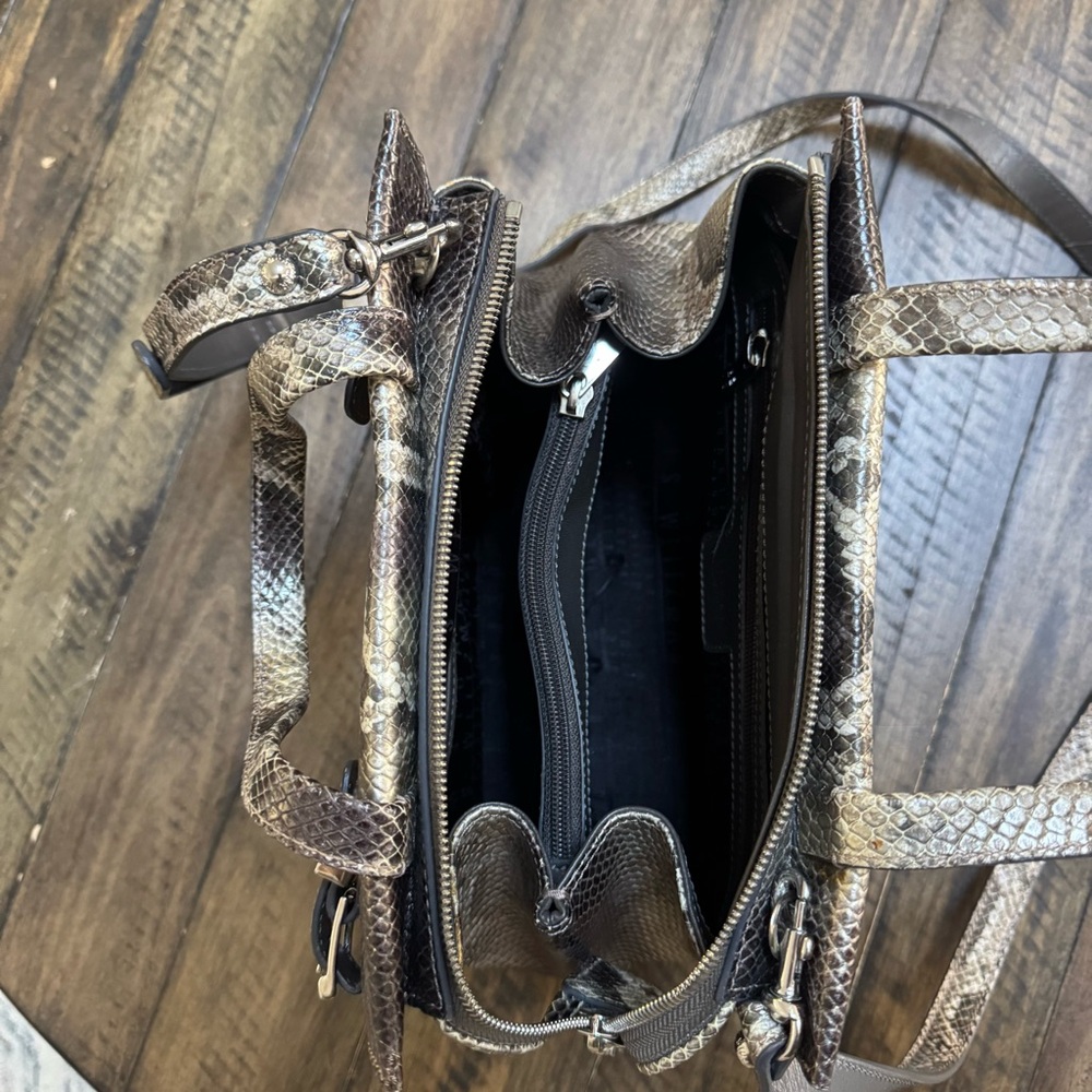 Stuart Weitzman | *Rare* Python Satchel Crossbody - image 8